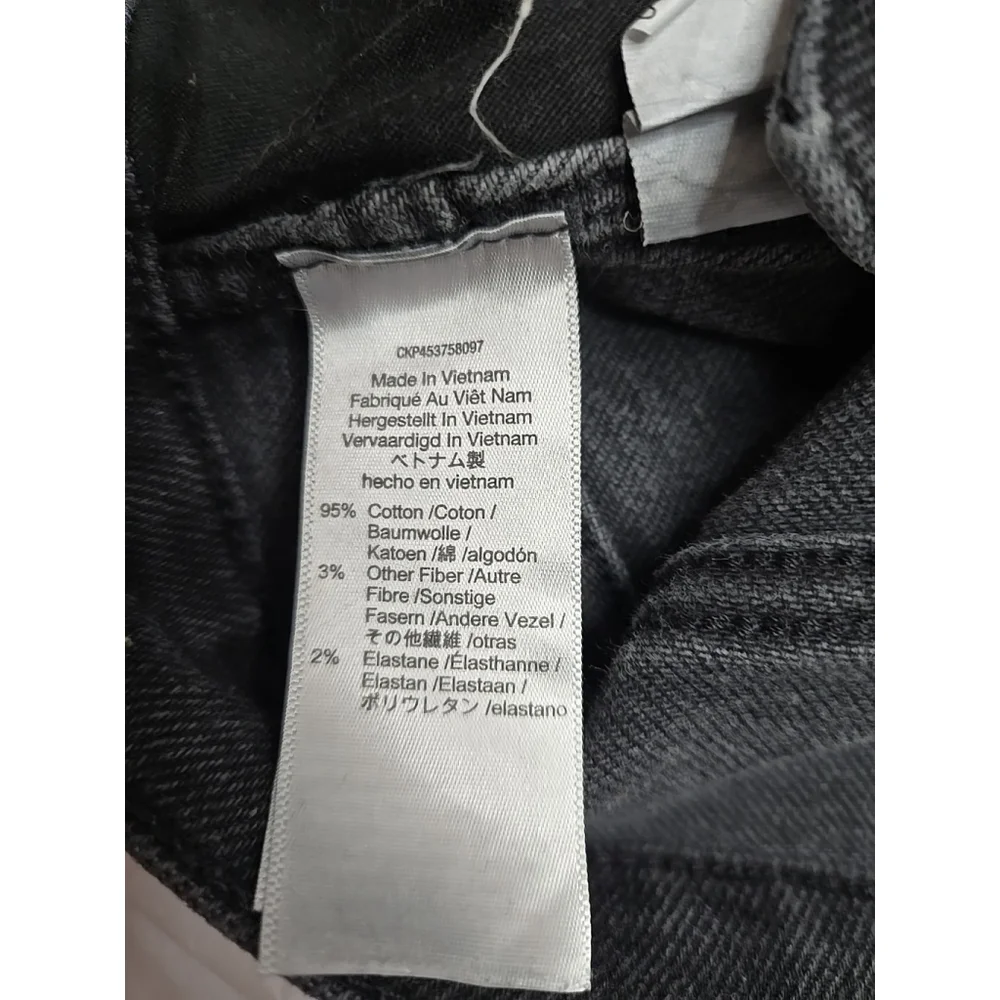 Madewell Size 28 High Rise Skinny Jeans Charcoal Stretch Denim 10